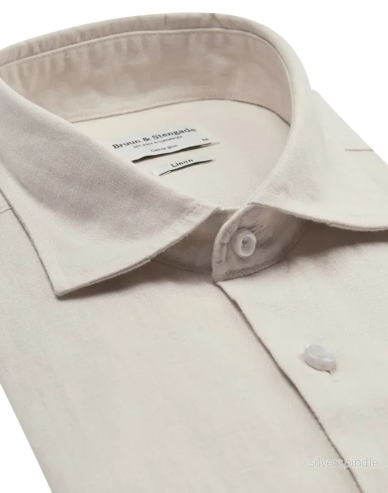 BS Ricciardo Casual Slim Fit Skjorta - Sand - Bild 2