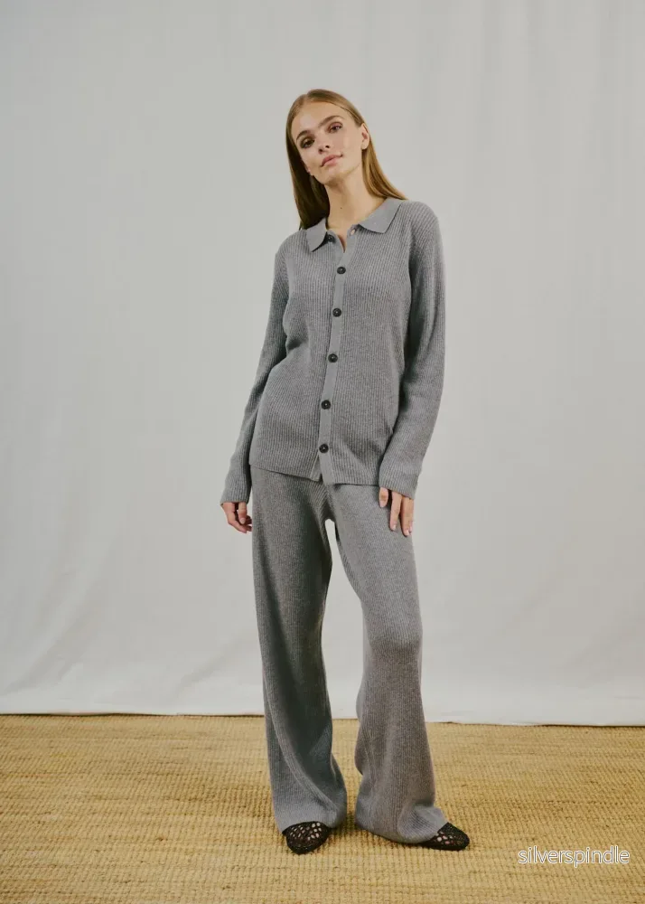 BS Adelheid Regular Fit Stickat - Grey - Bild 2
