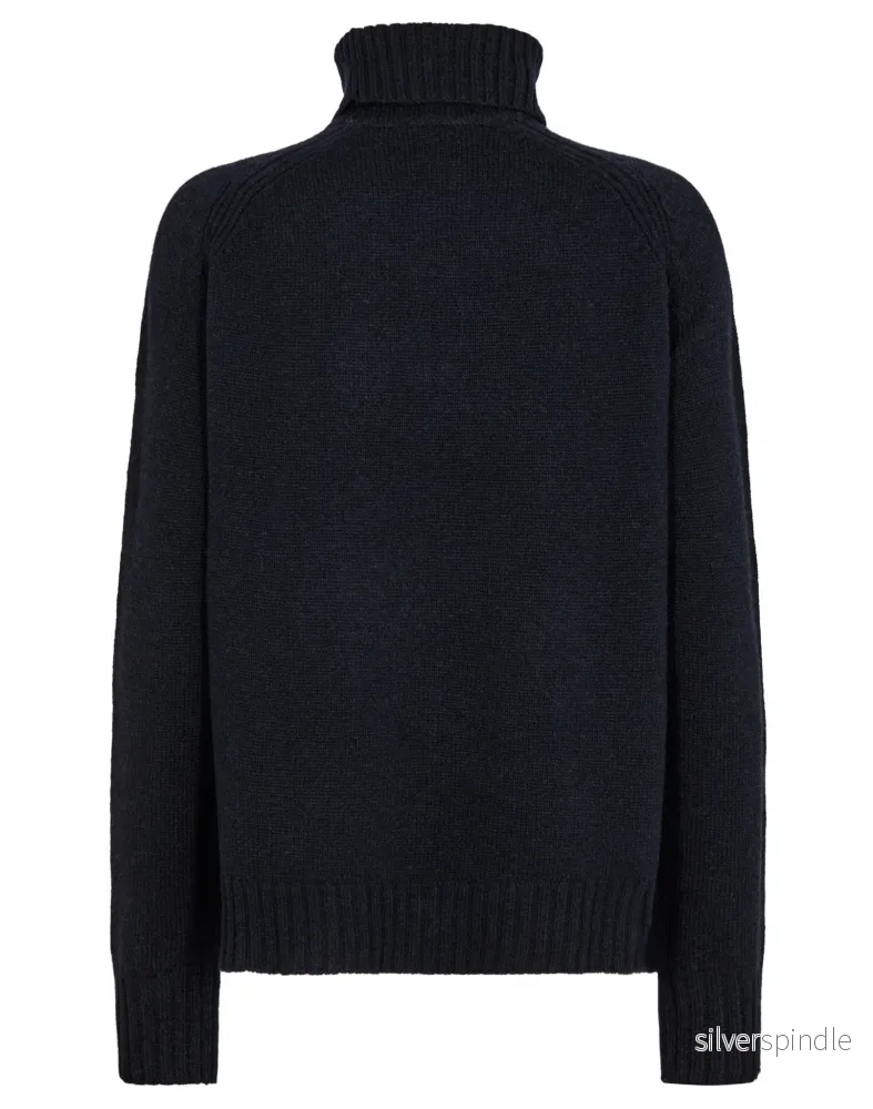 BS Marielle Regular Fit Stickat - Navy - Bild 2