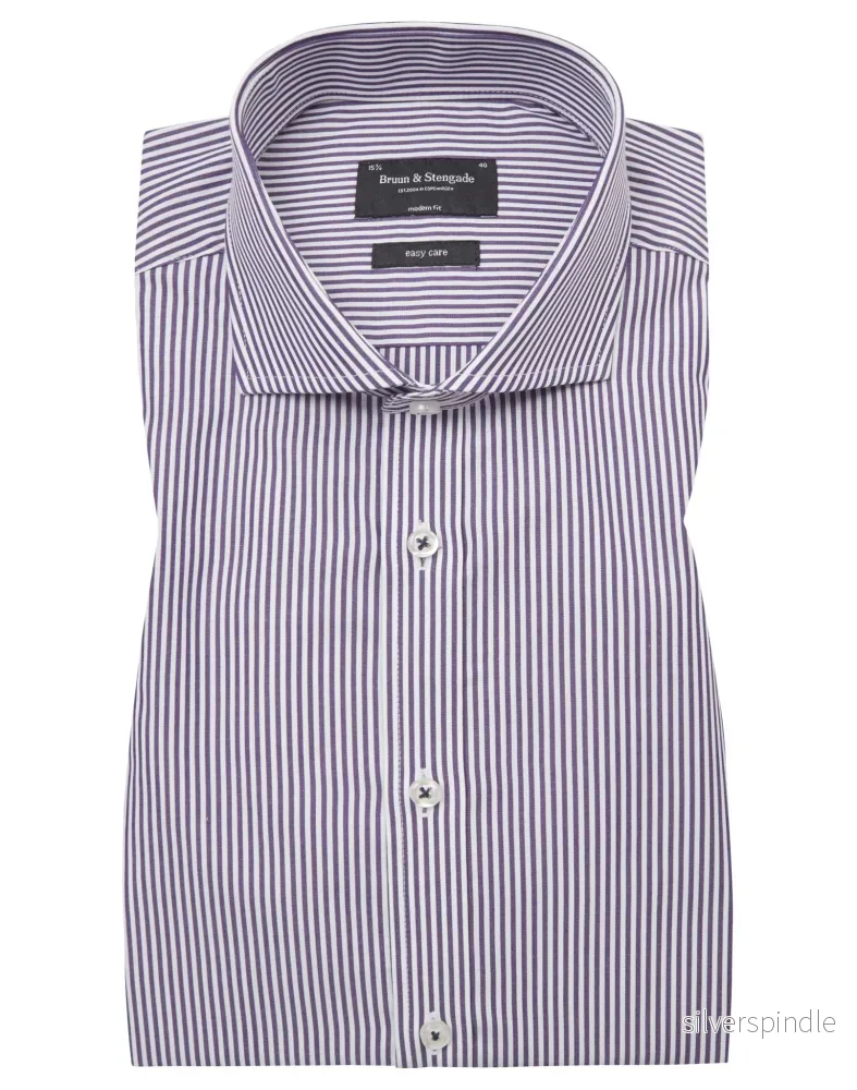 BS Moussa Modern Fit Skjorta – Lila BS Moussa Modern Fit Skjorta – Lila