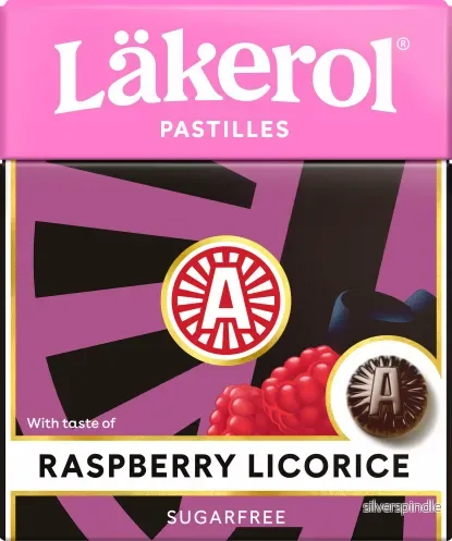 Läkerol Raspberry Licorice 48x25g