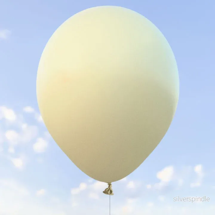 Gräddvita ballonger 28 cm – 100-pack