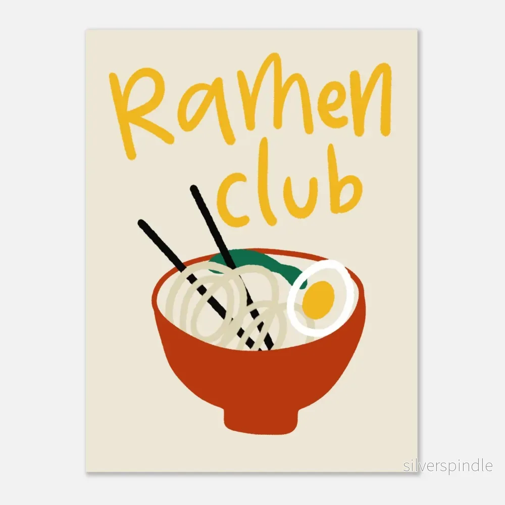 Nudelposter Ramen Club i Gult - Bild 2