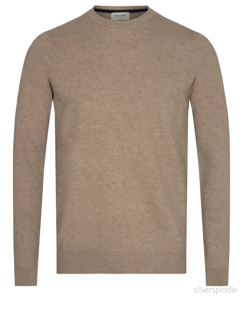 BS Nadal Regular Fit Stickad tröja – Sand BS Nadal Regular Fit Stickad tröja – Sand