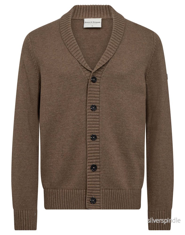 BS Bjarte Regular Fit Stickat - Brown