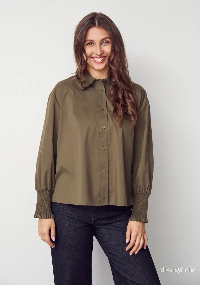 Sigga Wide Shirt - Khaki - Bild 2