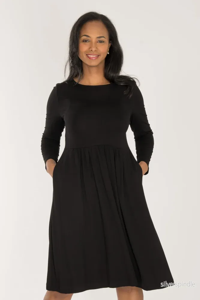 Ideal short jersey dress - Black - Bild 2