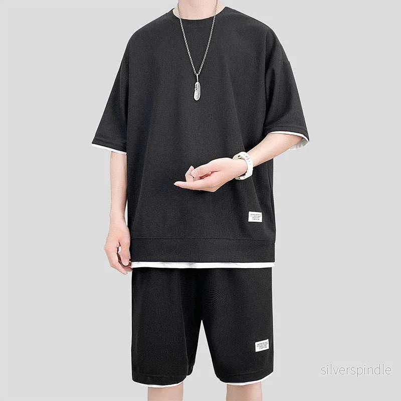 Liam | Lätt Sommar Träningsset med T-shirt och Shorts