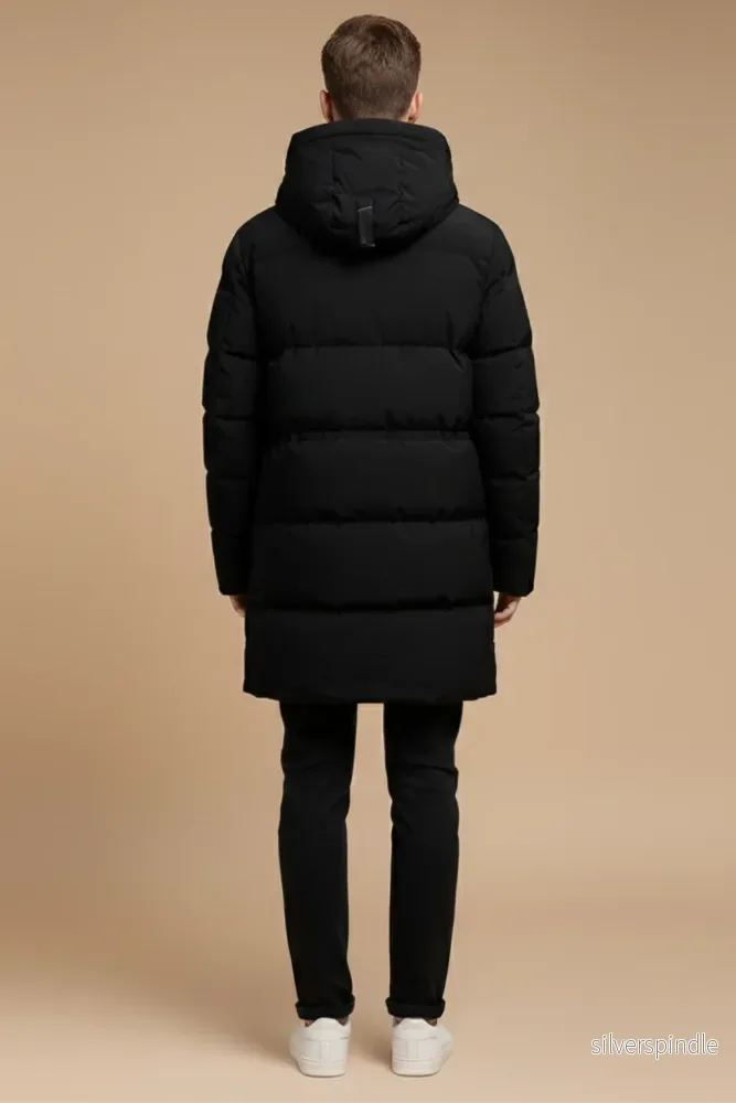 Isolerad Parkas Dam | Långlinje Vinterkappa med Vadderad Design | Skyddande Huva för Kallt Väder - Bild 2