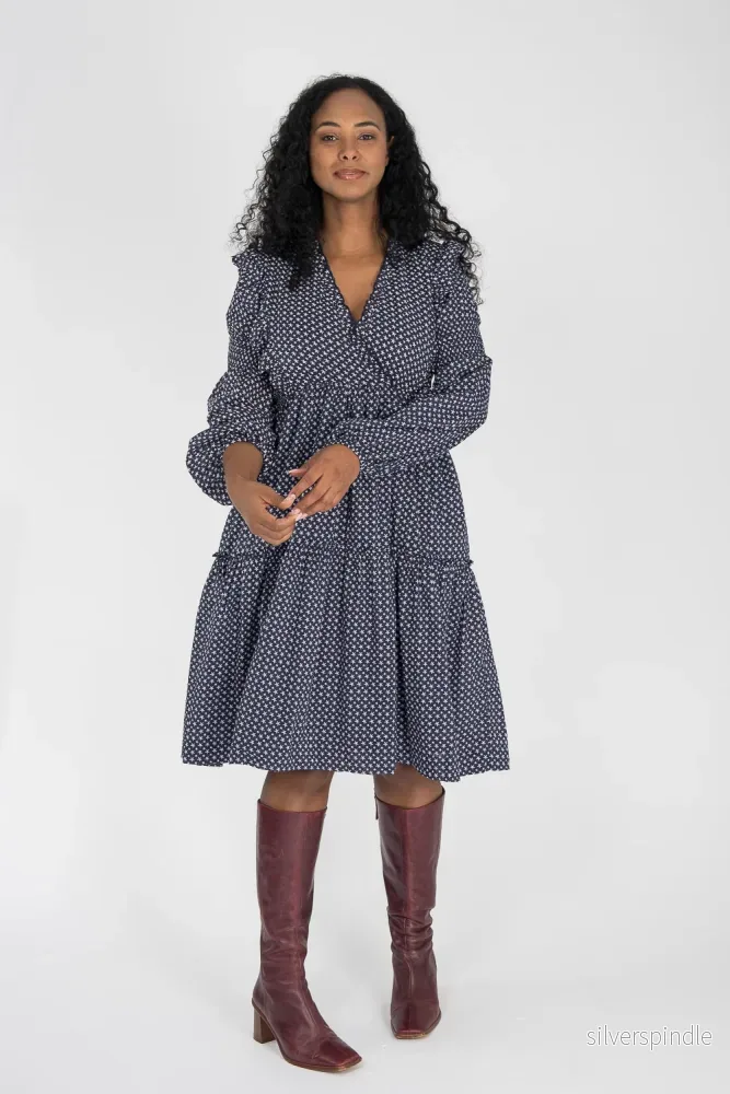 Flounce dobby short dress - Blue star - Bild 3