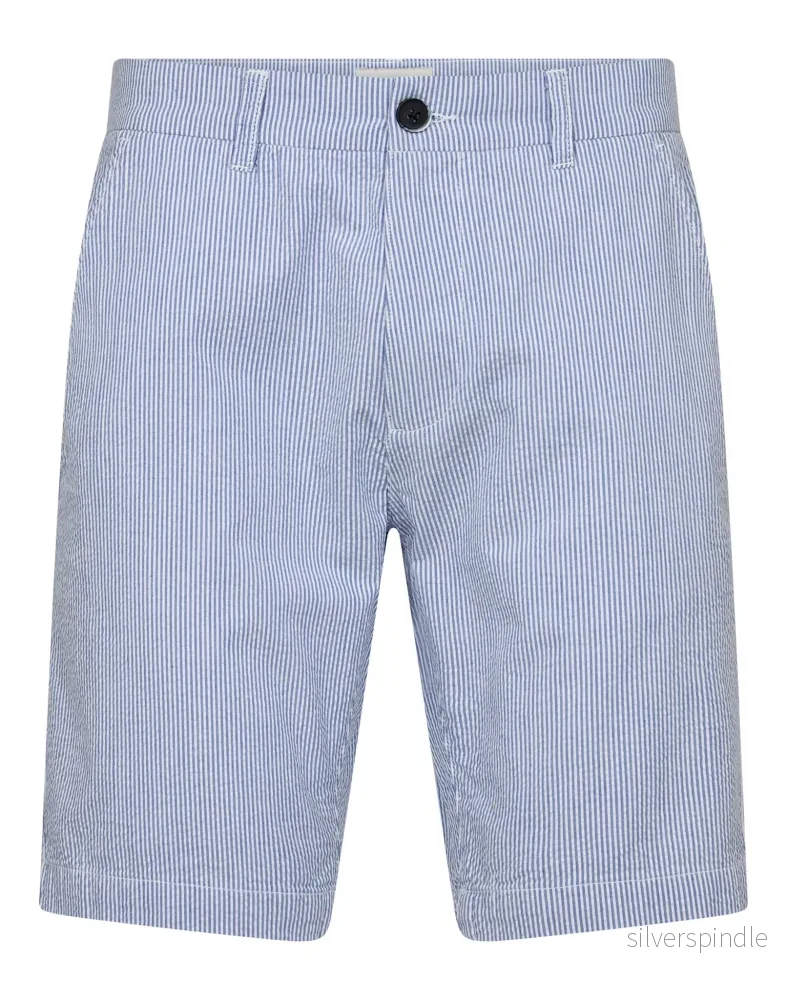 BS Ferit Regular Fit Shorts – Blå/vit BS Ferit Regular Fit Shorts – Blå/vit