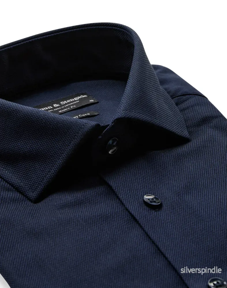 BS Carmelo Modern Fit Skjorta - Navy - Bild 2