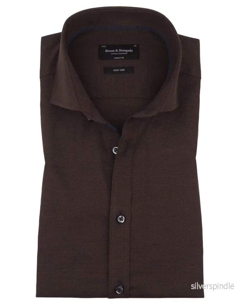 BS Militao Modern Fit Skjorta - Brown