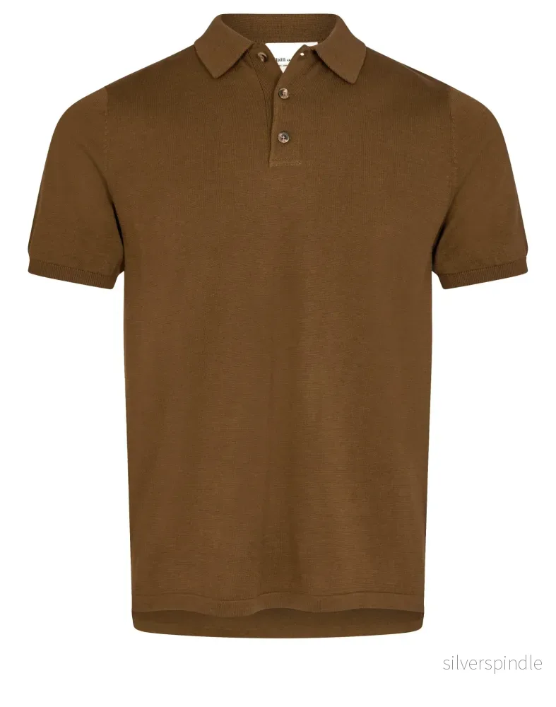 BS Webster Regular Fit Pikétröja – Ockra BS Webster Regular Fit Pikétröja – Ockra