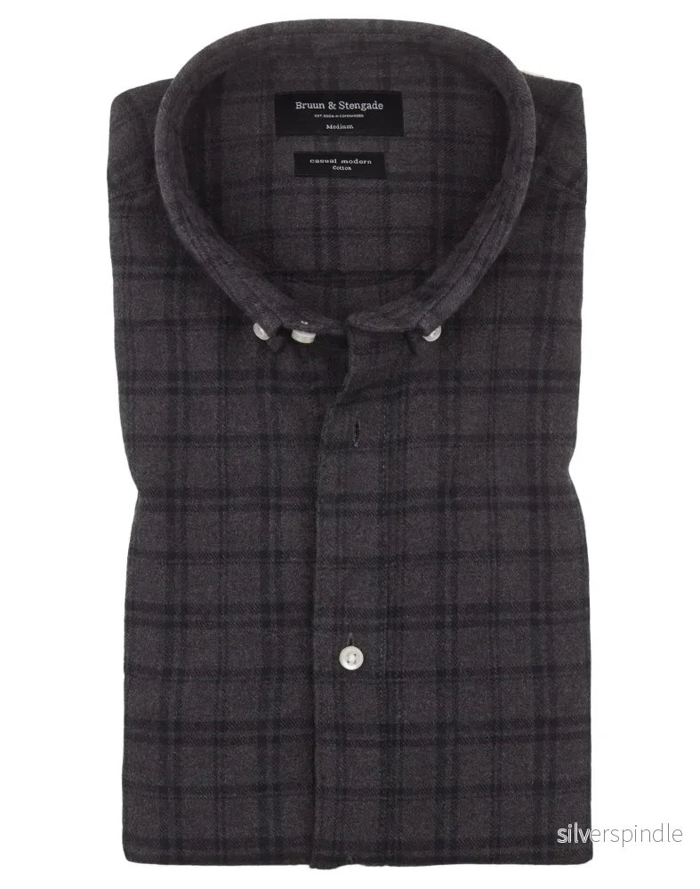 BS Tokyo Modern Fit Skjorta – Charcoal