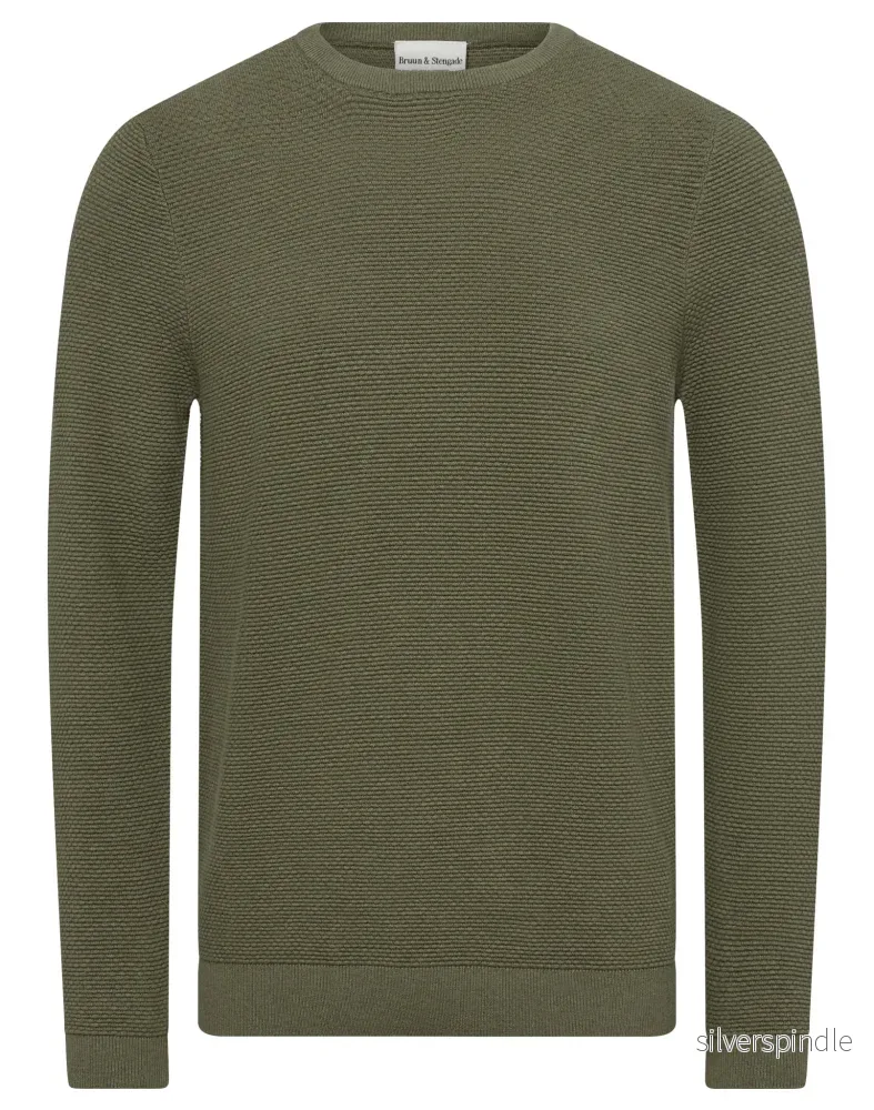 BS Moritz Regular Fit Stickat - Army