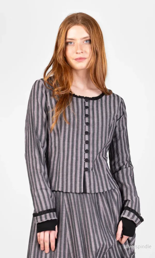 Blus med volanger i bomull Blus med volanger i bomull