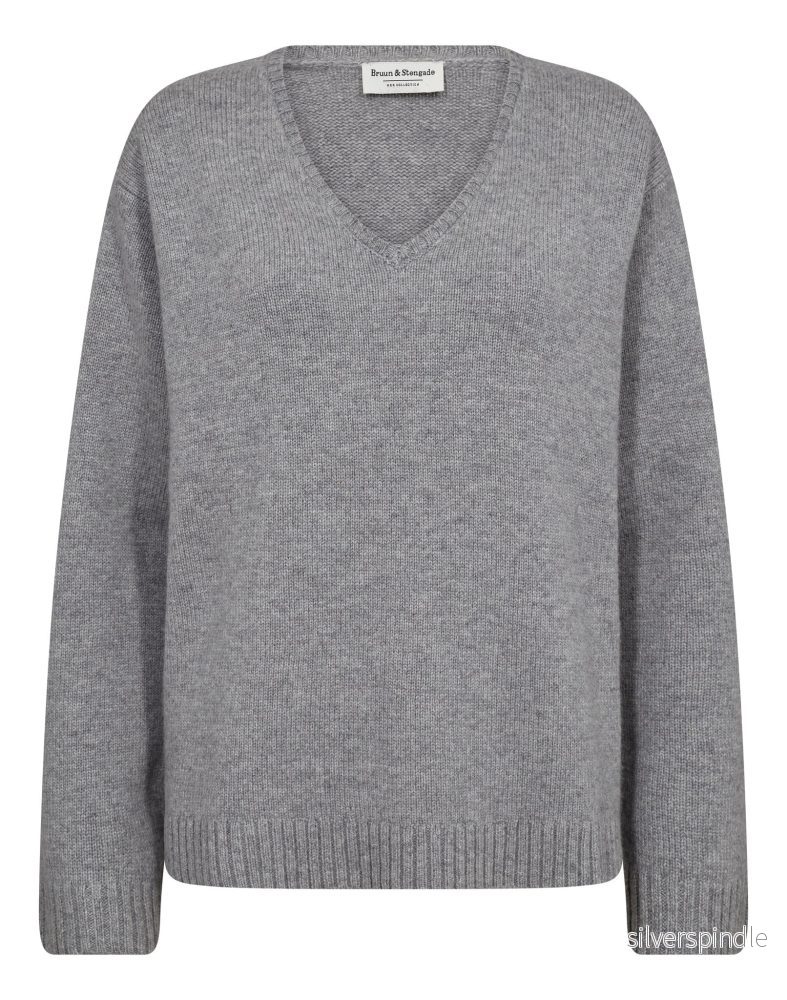 BS Isidora Regular Fit Stickat - Grey