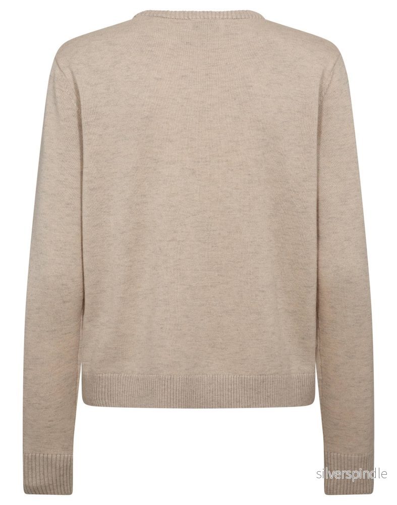 BS Dona Regular Fit Stickat - Light Brown - Bild 2