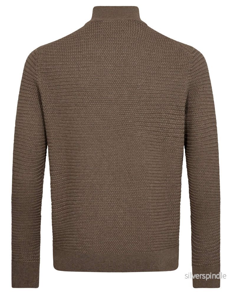 BS Waldis Regular Fit Stickat - Brown - Bild 2