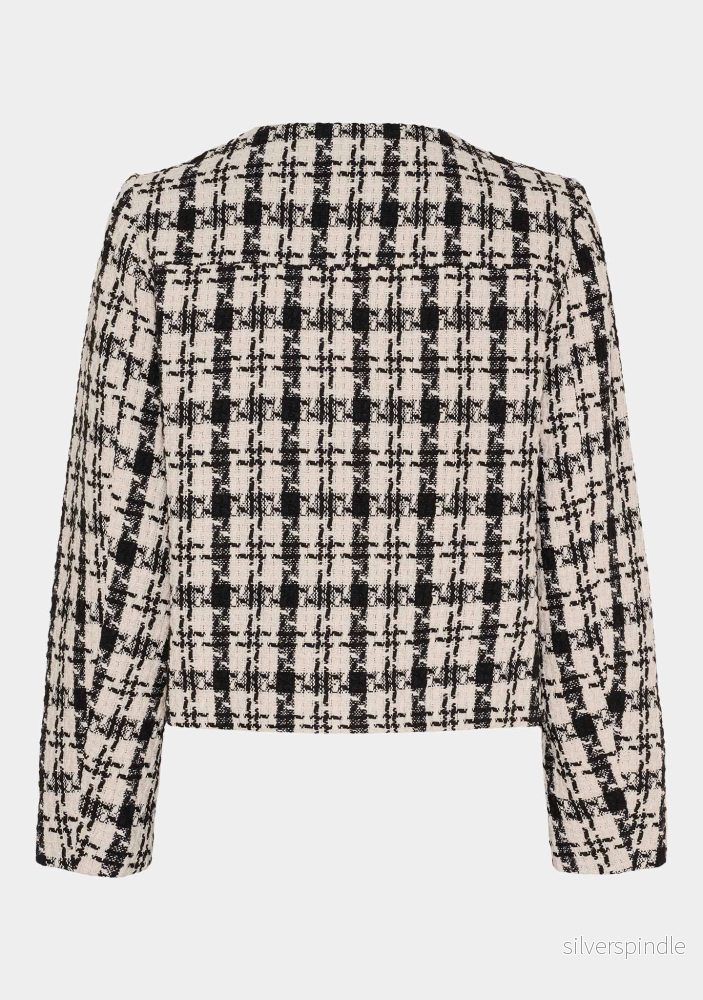 Emilie Blazer - Black/Cream Check - Bild 3