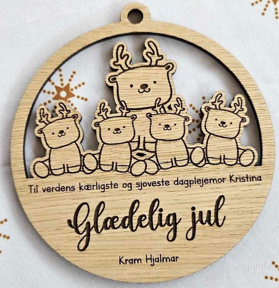 Trä julkula, renar - Bild 2