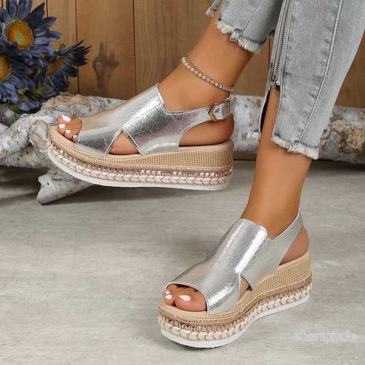 Olivia | Elegant Plus Size Platform Sandals for Spring and Summer - Bild 2
