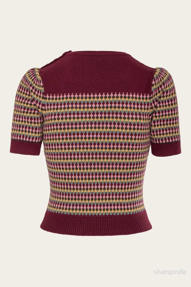 The Technicolor Top - Wine - Bild 3