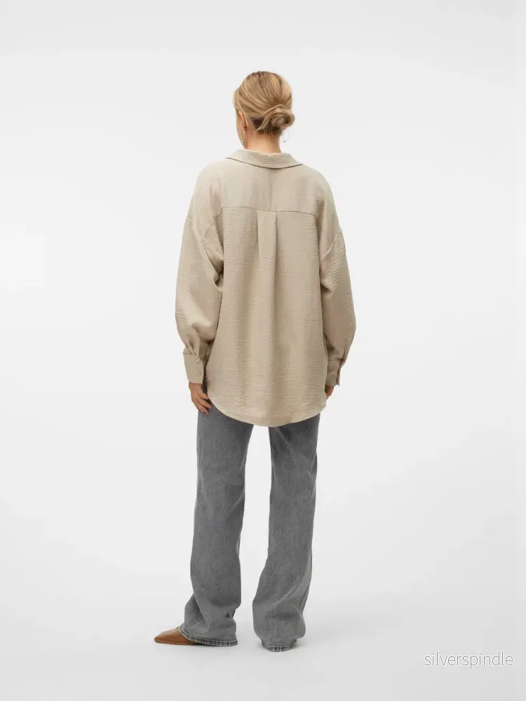 MELANEY QUEENY SHIRT OVERCAST MELANGE - Bild 2