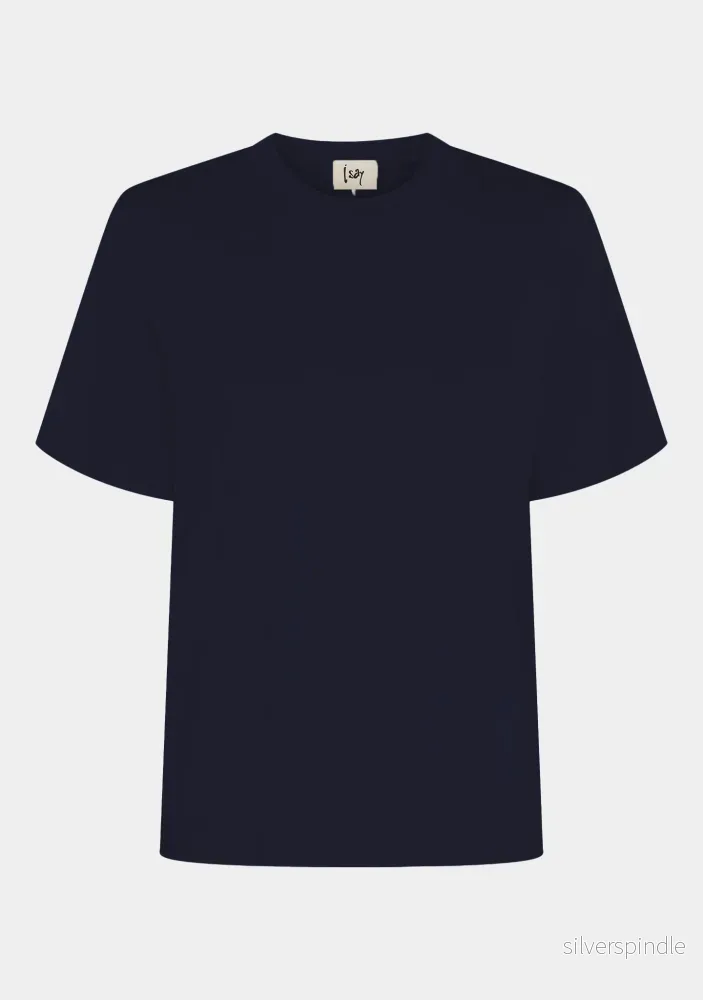 Gritt O-Neck T-Shirt – Navy