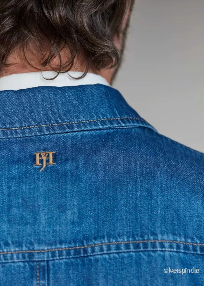 Hansen & Jacob Denim Overshirt Blue - Bild 2