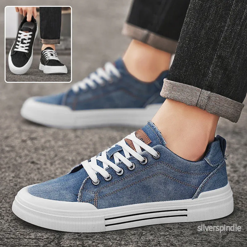 Liam | Stiliga Låga Sneakers med Snörning och Platt Klack - Bild 2