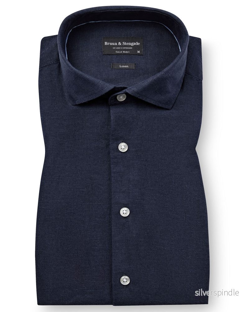 BS Tahaka Casual Modern Fit Skjorta - Navy