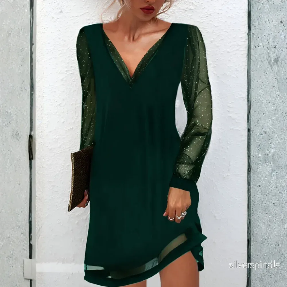 Olivia | Elegant Midiklänning Dam med Markerad Midja - Bild 3