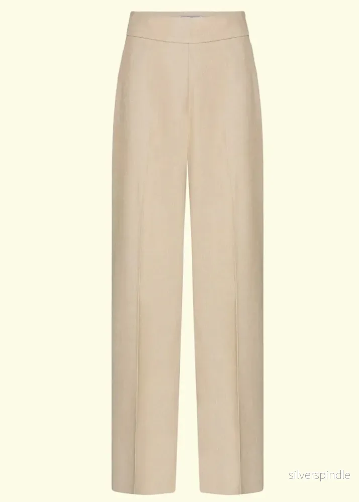 Billie byxor med hög midja – beige Billie byxor med hög midja – beige