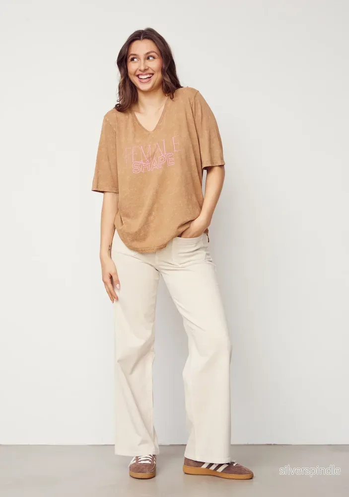 Haley T-Shirt – Washed Luxury Camel Haley T-Shirt – Washed Luxury Camel