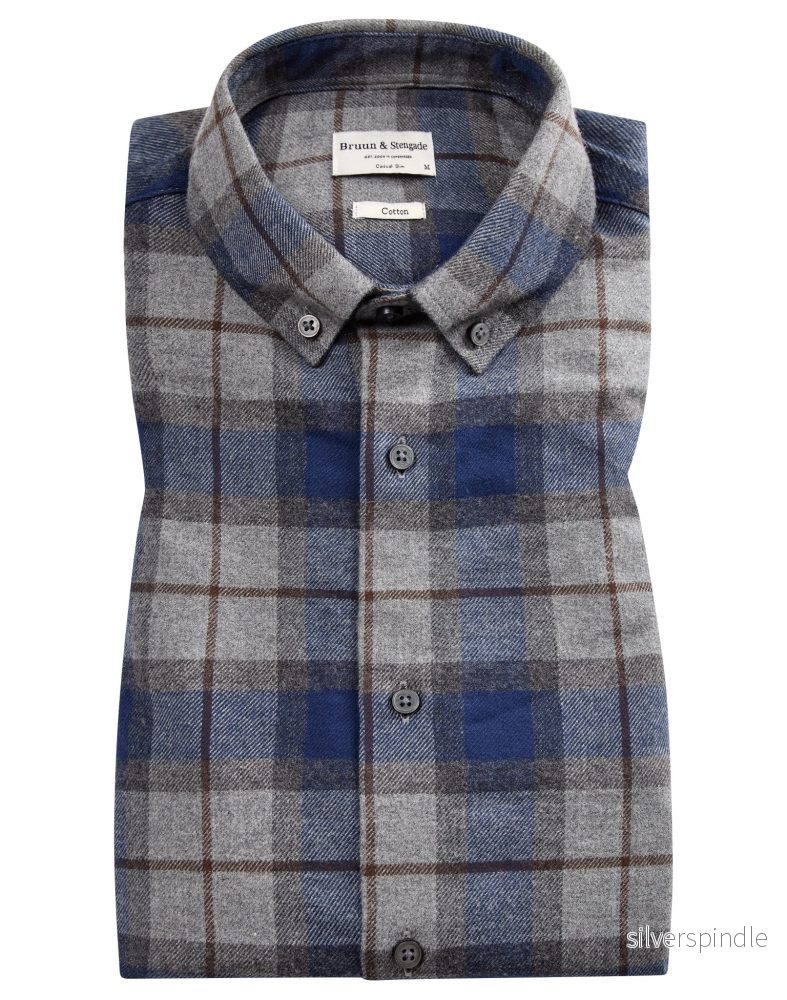 BS Skien casual slim fit skjorta - Blue