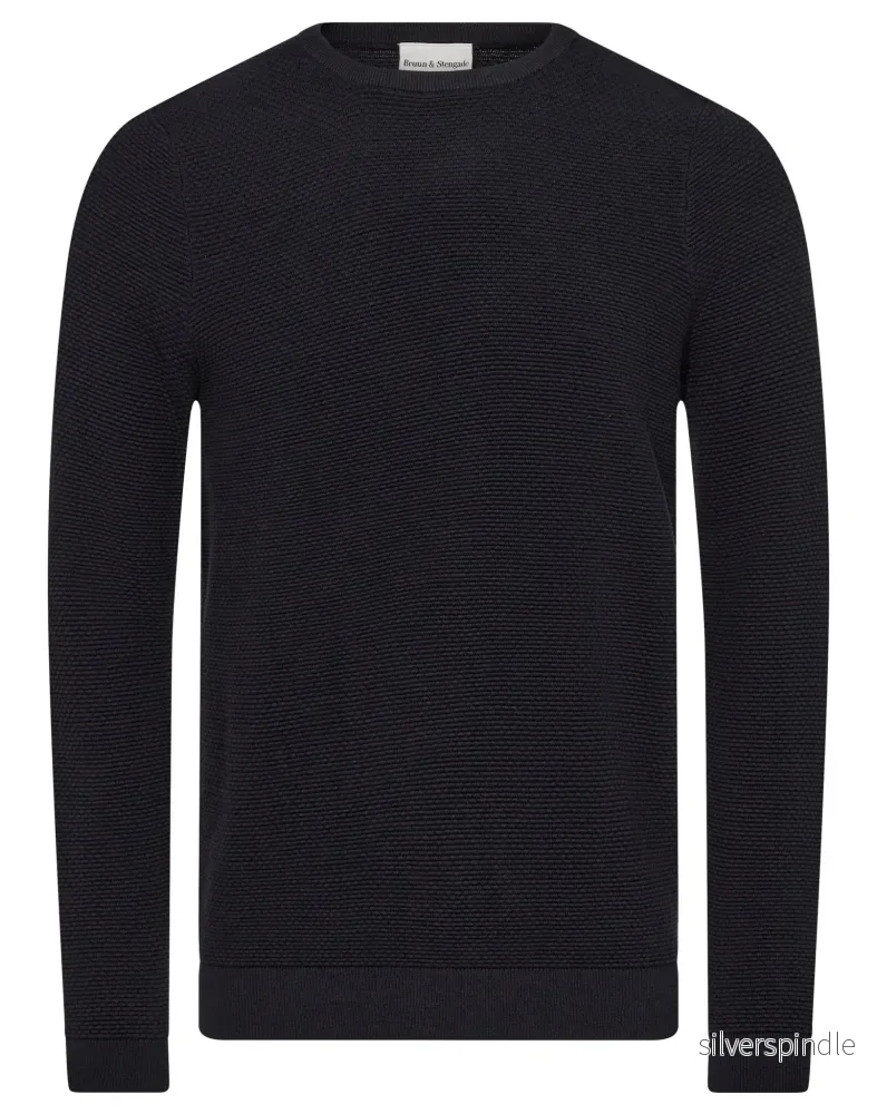 BS Moritz Regular Fit Stickat - Thunder