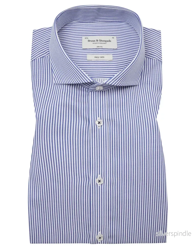 BS Abraham Slim Fit Skjorta – Blue BS Abraham Slim Fit Skjorta – Blue