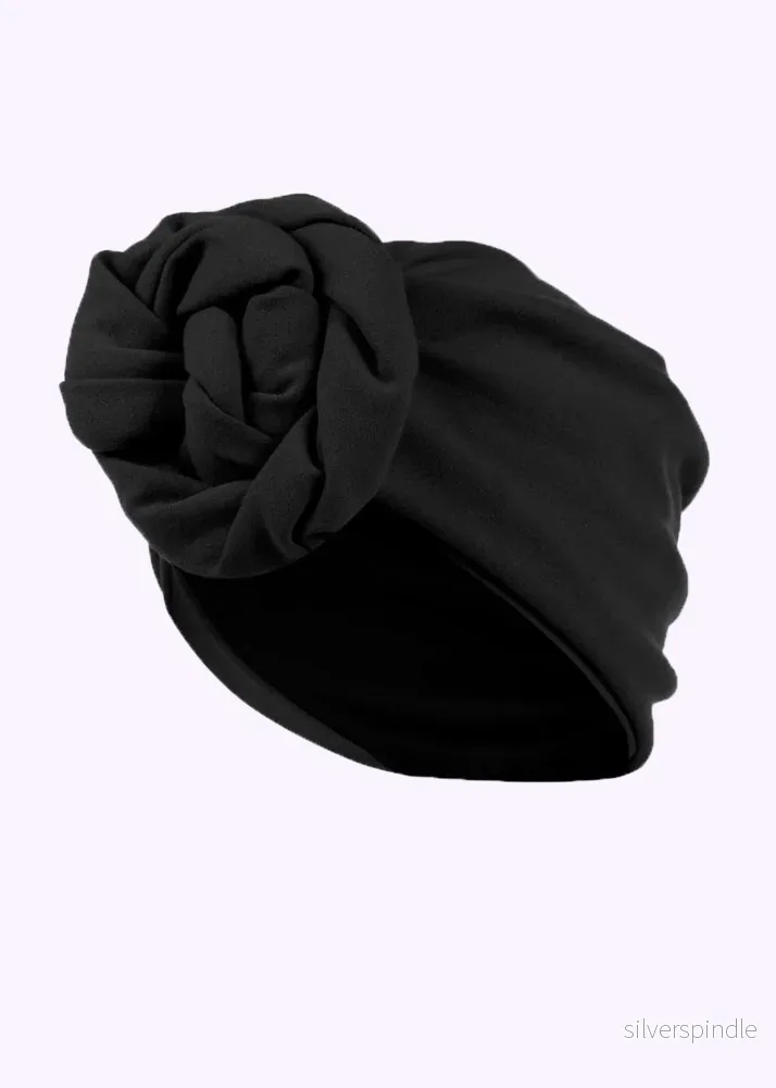Turban – svart i 1940-talsstil Turban – svart i 1940-talsstil