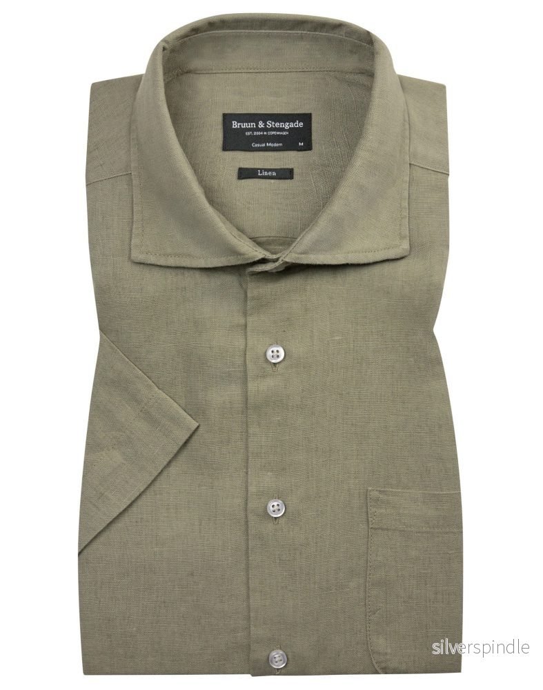 BS Max Casual Modern Fit Skjorta - Army