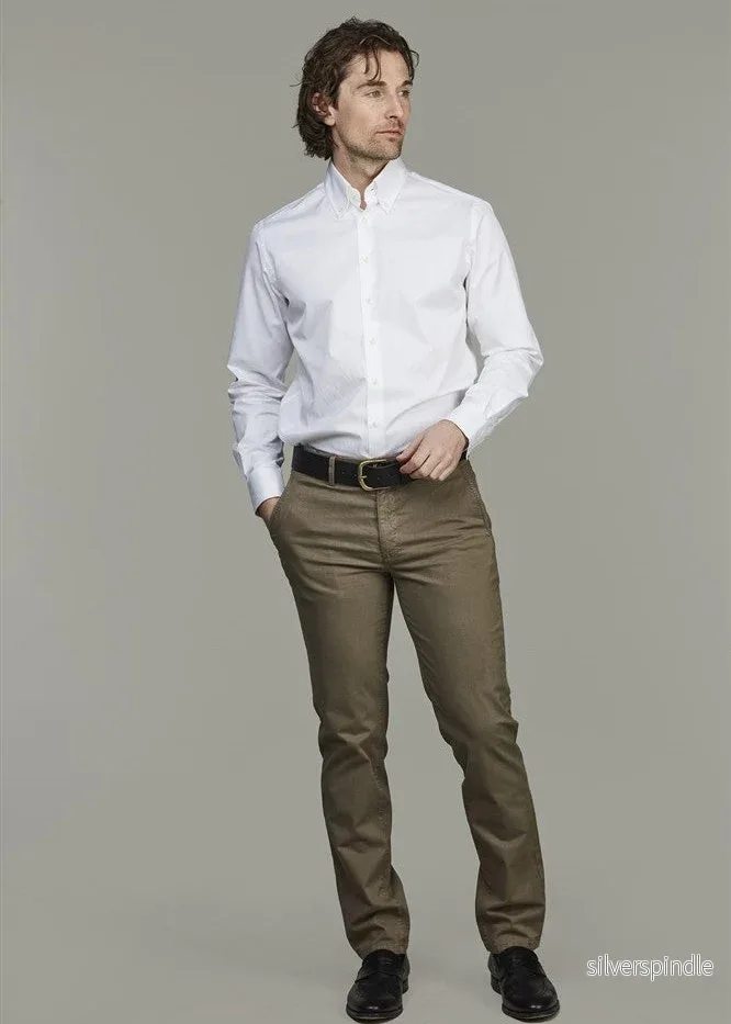 Hansen & Jacob CLASSIC CHINO AERODYN STRETCH GREEN