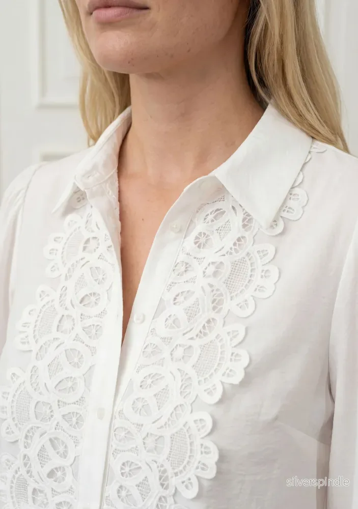 Lotus Shirt - Broken White - Bild 3