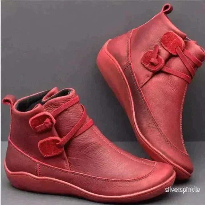 Isolerade Ankelstövlar för Kvinnor med Vattentät Yta | Bekväm Slip-On Design för Kalla Dagar - Bild 3