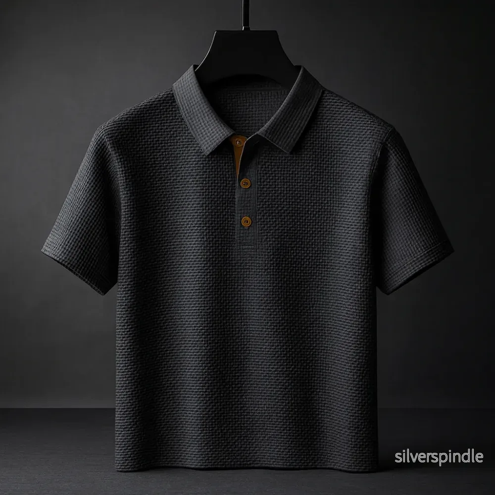 Liam | Modern Stretch Short-Sleeve Men's Polo Shirt - Bild 3