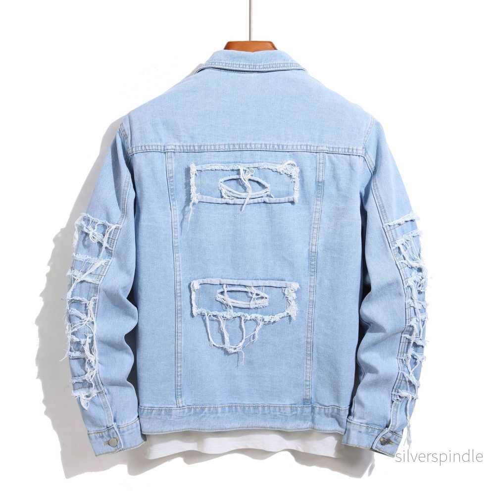 Ethan | Enfärgad Vårjacka i Denimblandning för Dam - Bild 2