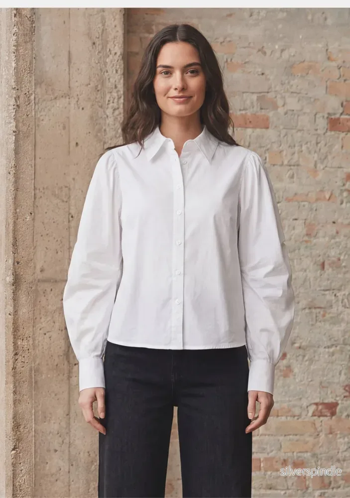 Sigga Sleeve Shirt - White - Bild 2