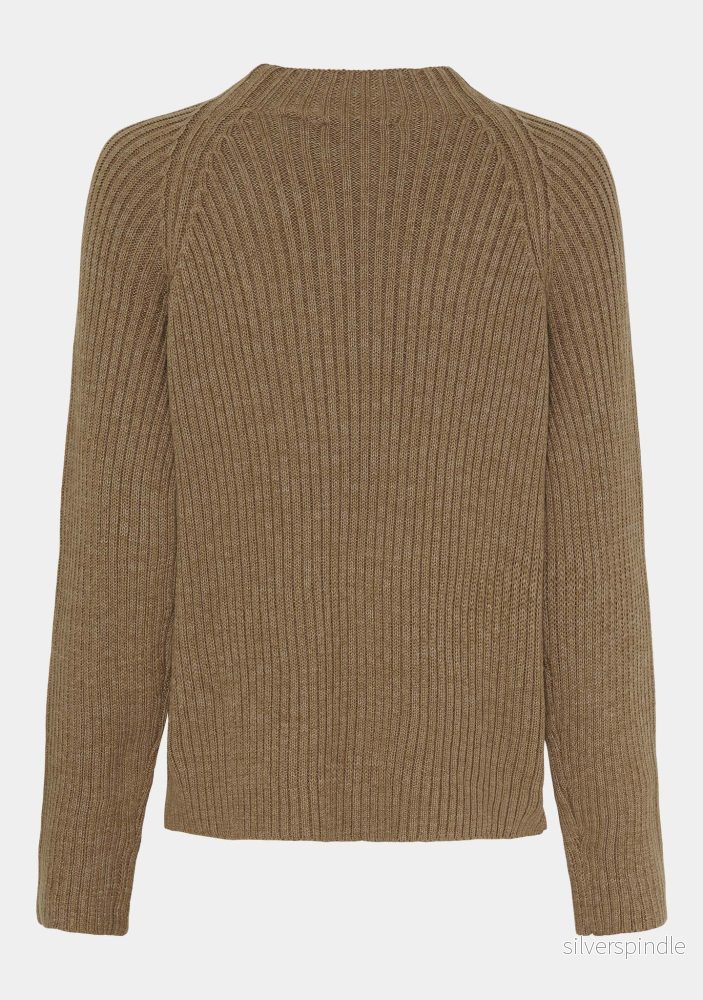 Tine Highneck Pullover - Camel - Bild 2