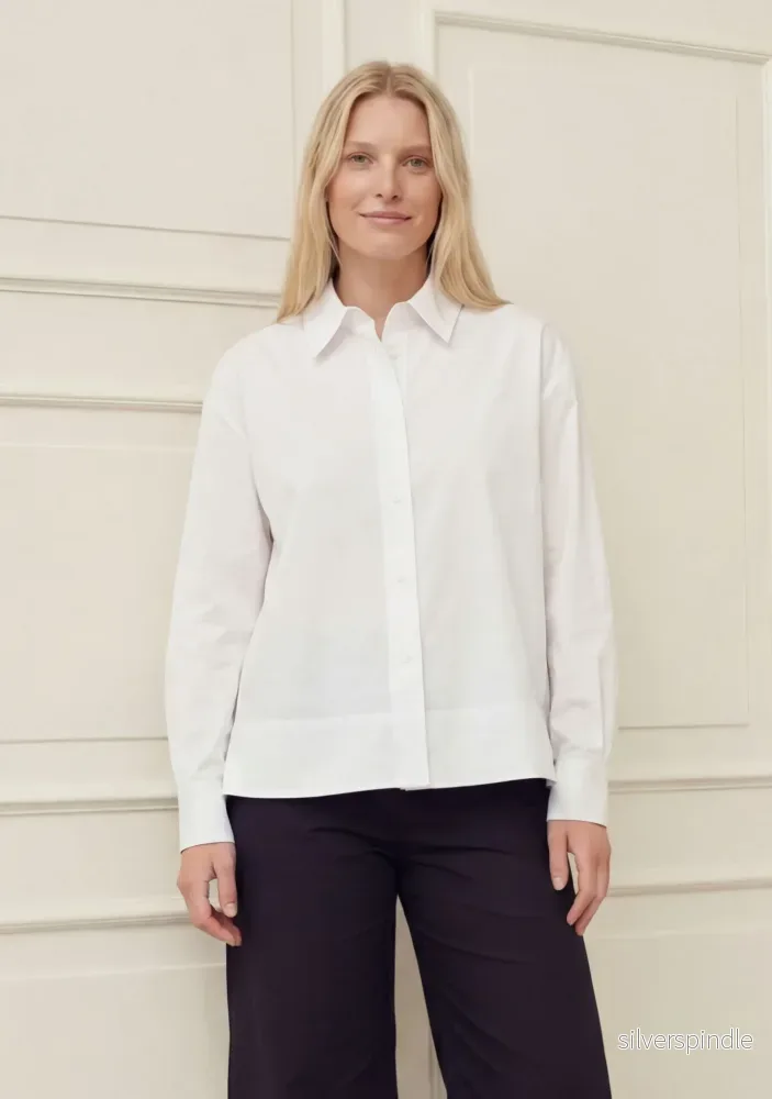 Sigga Shirt Jacket – White Sigga Shirt Jacket – White