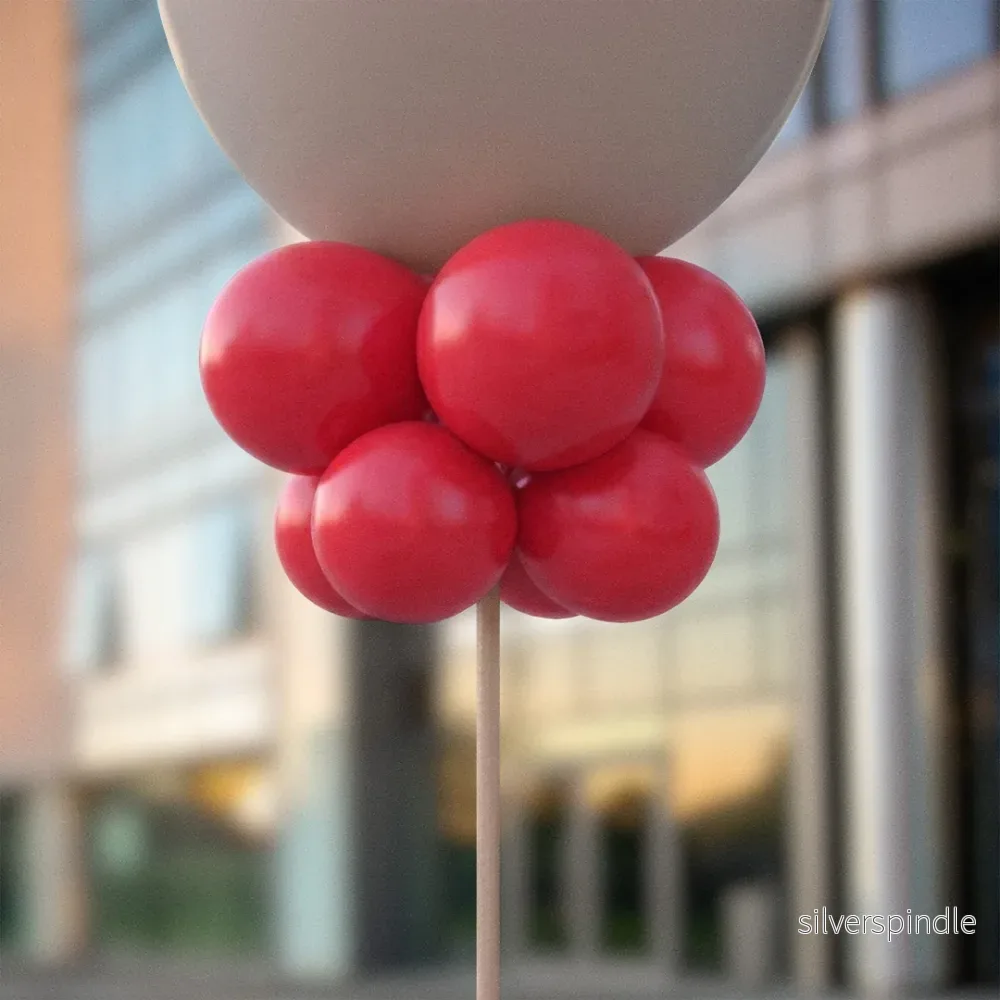 Röda ballongknippen 28 cm – 10-pack
